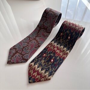 Vintage Designer Silk Tie Bundle – Christian Dior & Repp LT | Made in Italy